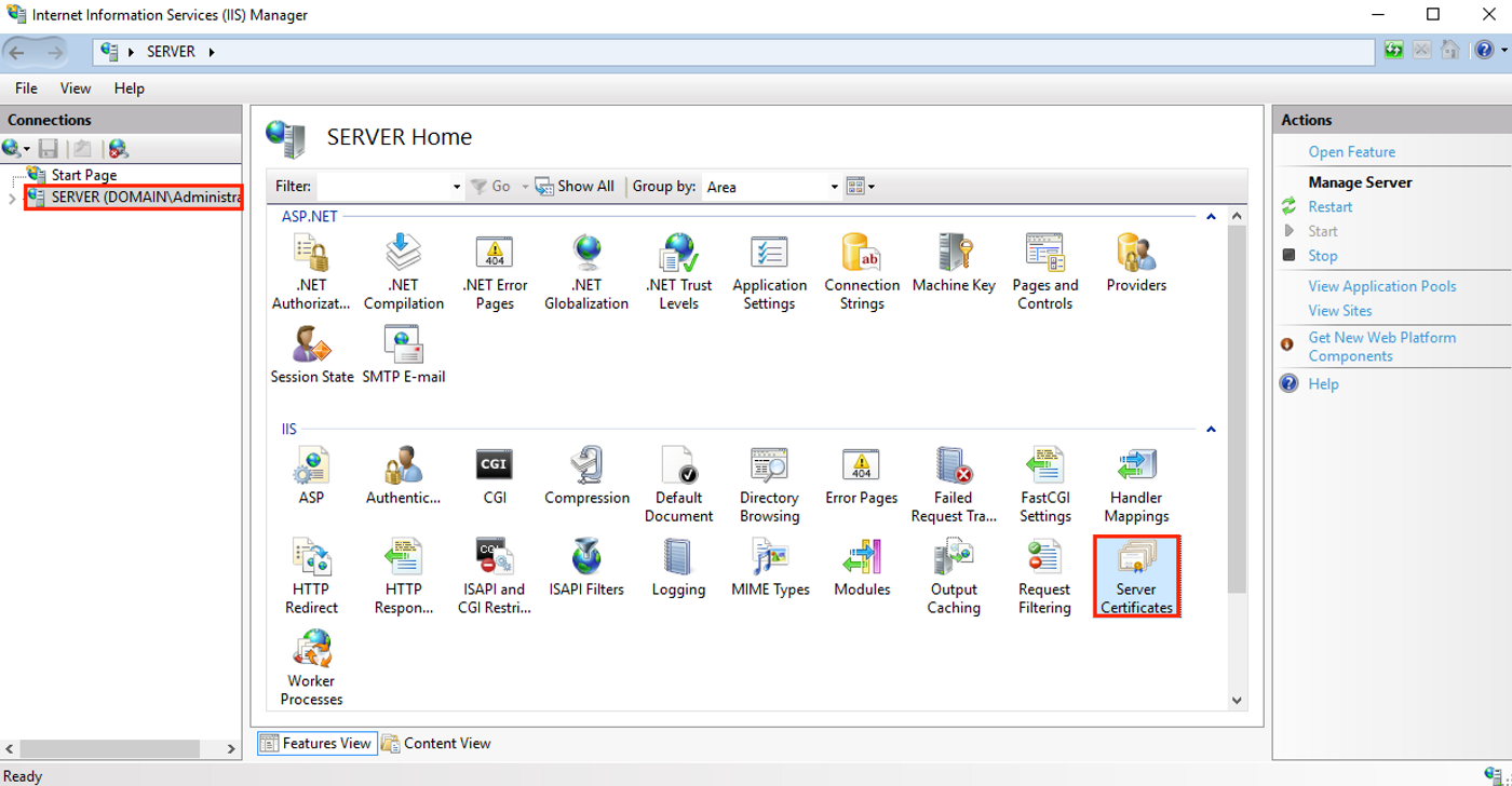 Server Certificates