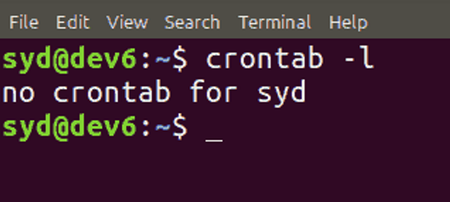 Нет crontab-файлов