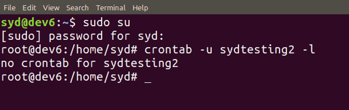 Просмотр crontab другого пользователя